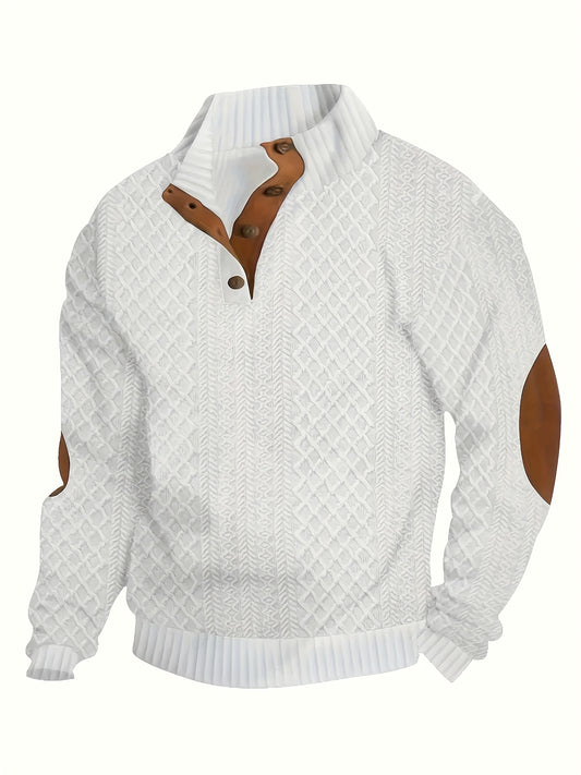 La Pampa | Pullover com Parches de Cuero